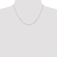 14K Rose Gold Carded.5mm Cable Rope Chain with Spring Ring Clasp, 18" view 4