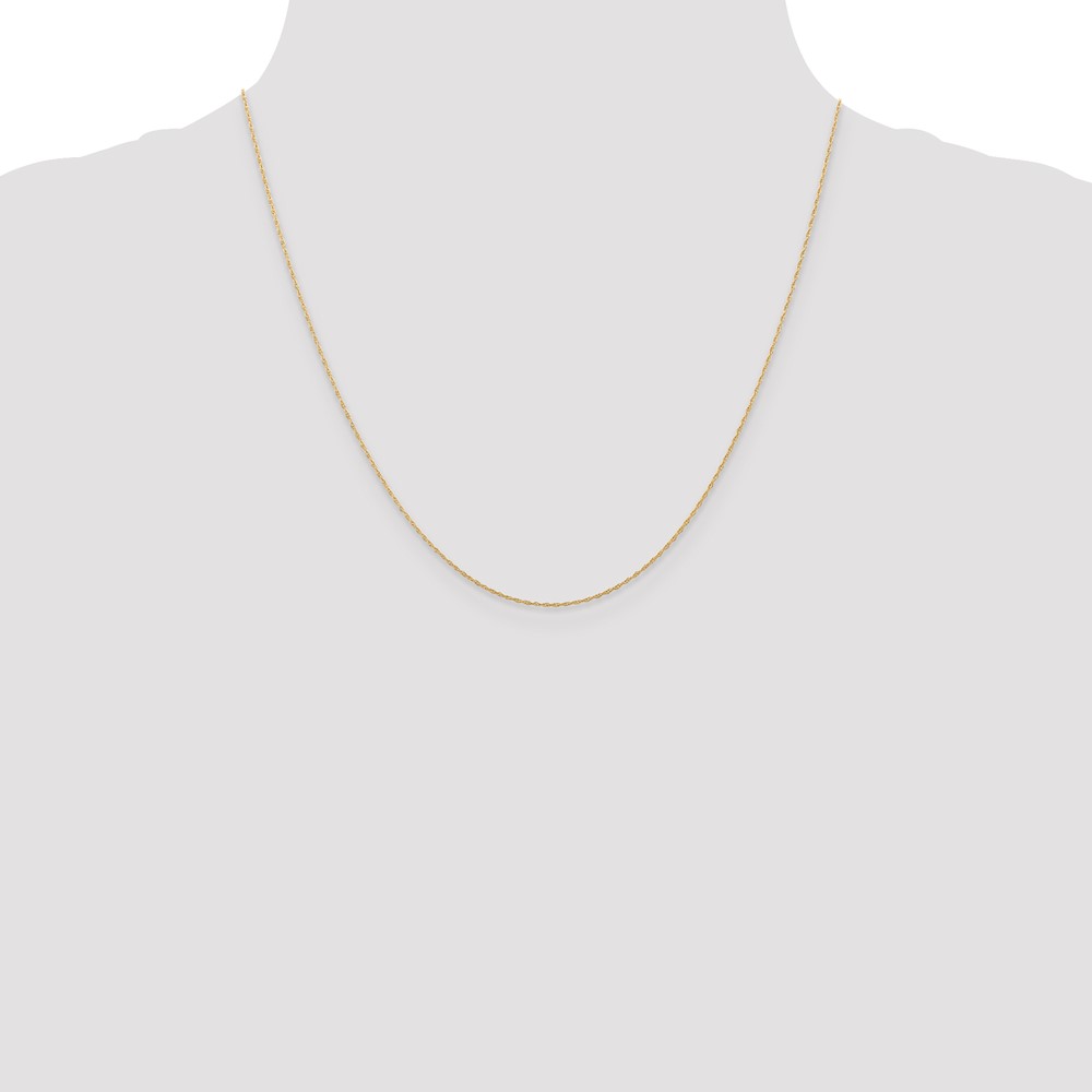 10K Rose Gold .5mm Carded Cable Rope Chain (10K5RR-20)