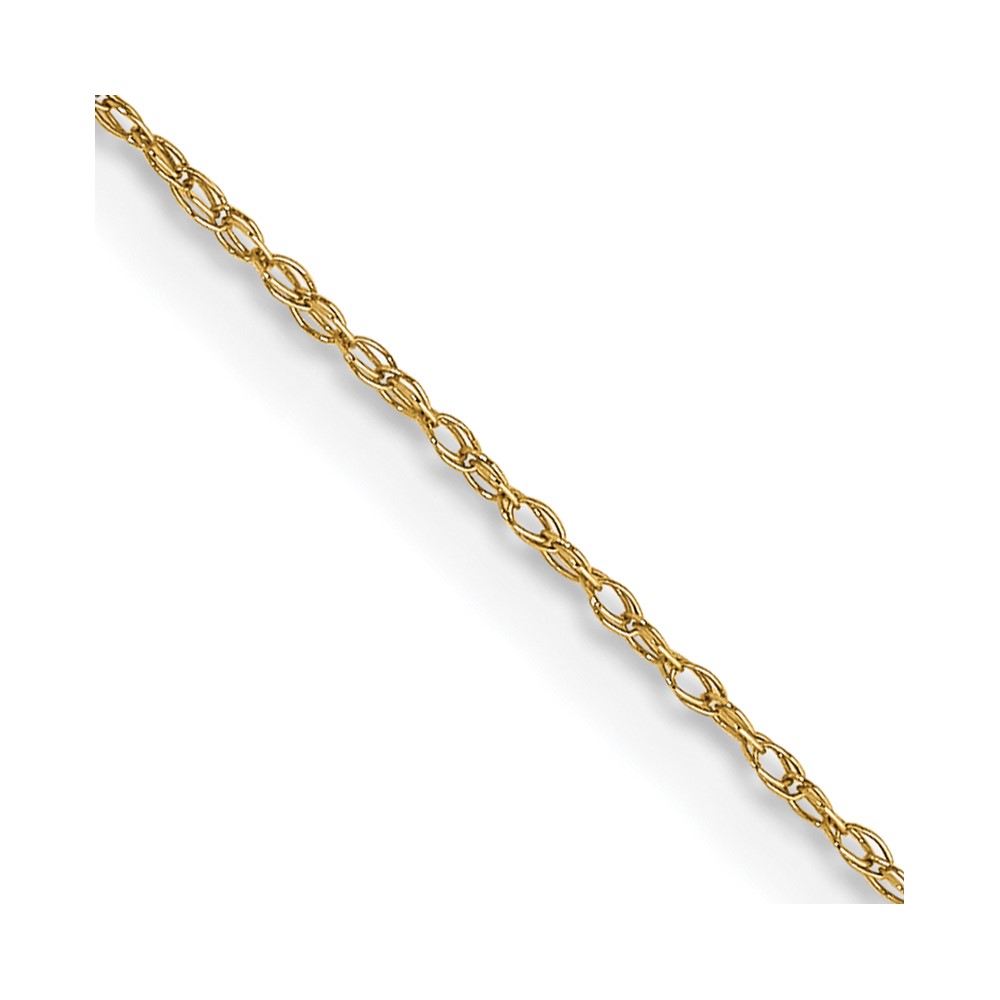 14K 22 inch Carded .5mm Cable Rope with Spring Ring Clasp Chain (5RY-22)
