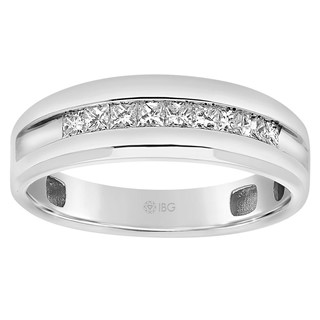 Men's White Gold Diamond Ring