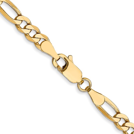 Leslie's 14K 4mm Flat Figaro Chain