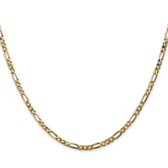 Leslie's 14K 2.75mm Flat Figaro Chain
