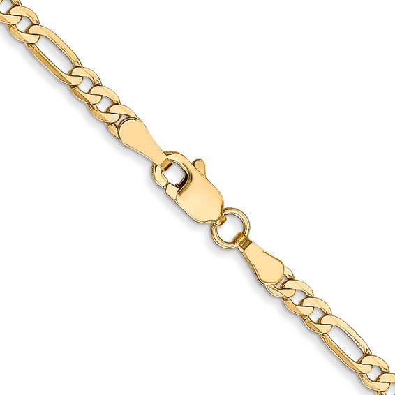 Leslie's 14K 2.75mm Flat Figaro Chain