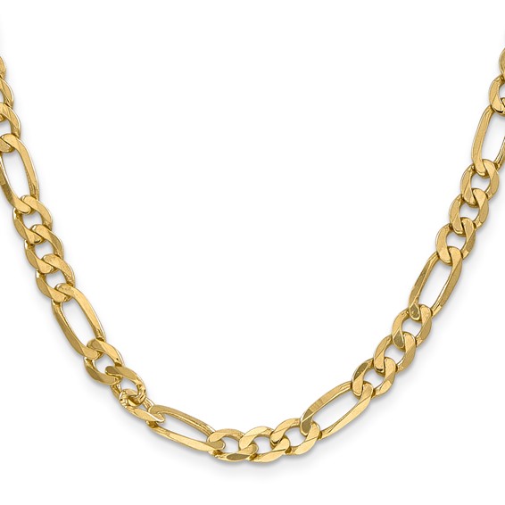 Leslie's 14K 6.00mm Flat Figaro Chain