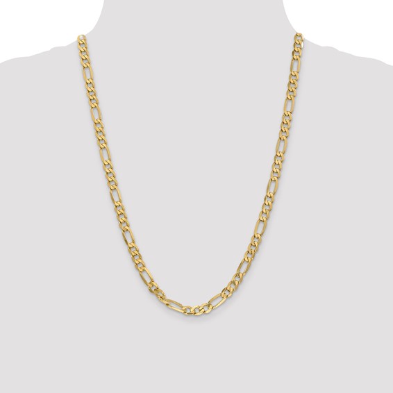 Leslie's 14K 6.00mm Flat Figaro Chain