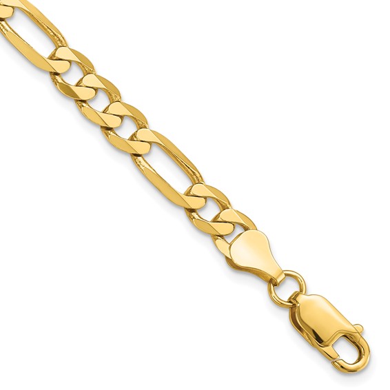 Leslie's 14K 6.00mm Flat Figaro Chain