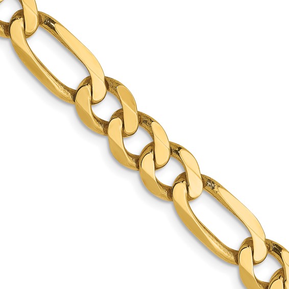 Leslie's 14K 6.00mm Flat Figaro Chain
