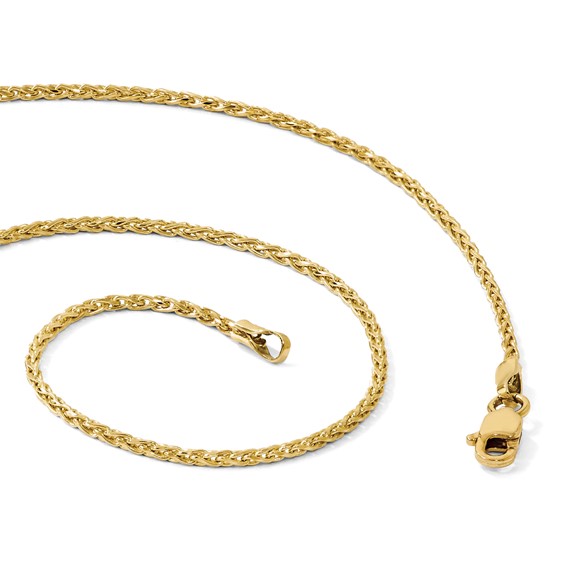 Leslie's 14K 1.3mm D/C Wheat Chain