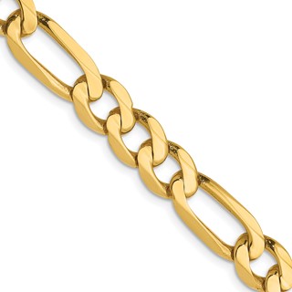 Leslie's 14K 7mm Flat Figaro Chain