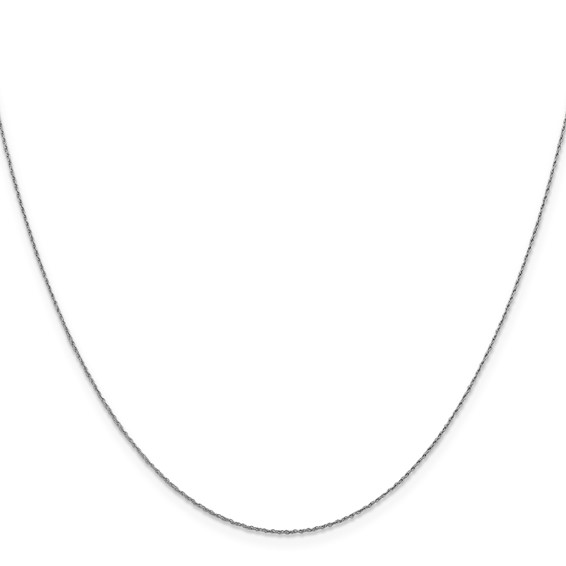 Leslie's 14K White Gold .8mm Loose Rope Chain