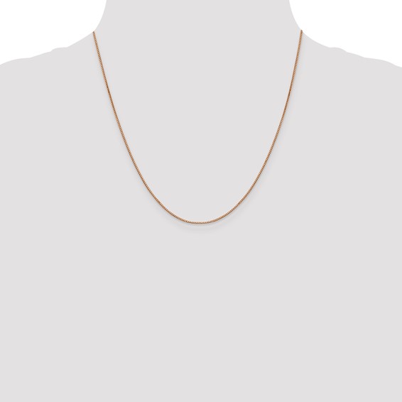 Leslie's 14K Rose Gold .8mm Box with Lobster Clasp Chain