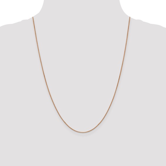Leslie's 14K Rose Gold .8mm Box with Lobster Clasp Chain