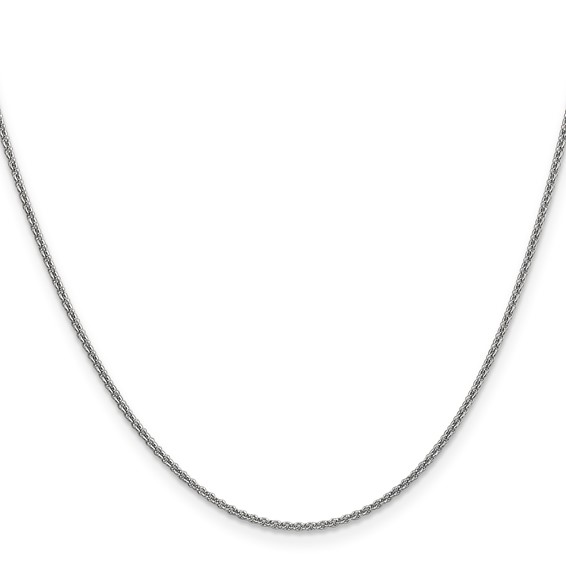 Leslie's 14K White Gold 1.4mm Round Cable Chain