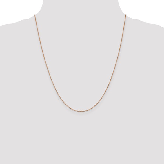 Leslie's 14K Rose Gold .7mm Box with Lobster Clasp Chain