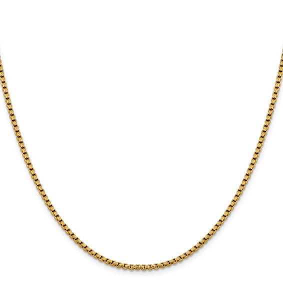 Leslie's 14K Diamond-Cut Round Box Chain