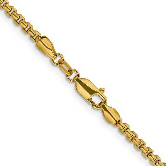 Leslie's 14K Diamond-Cut Round Box Chain