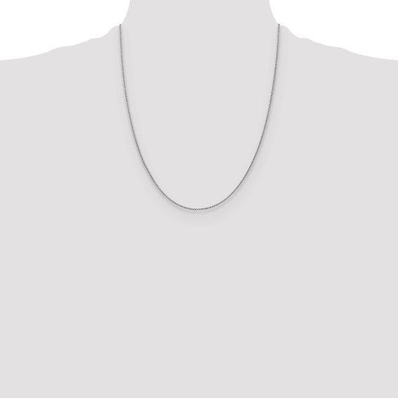 Leslie's 14K White Gold 1mm D/C Open Franco Chain