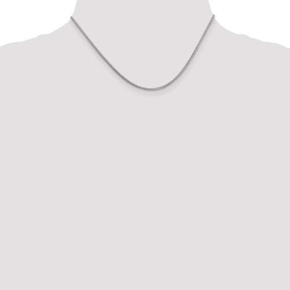 Leslie's 14K White Gold 1.25mm Franco Chain