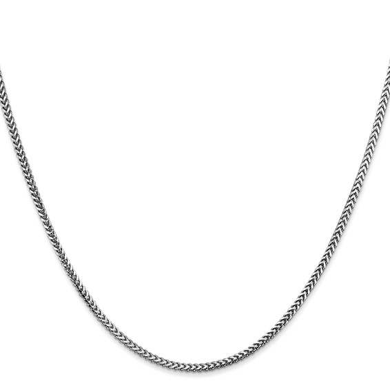 Leslie's 14K White Gold 1.5mm Franco Chain