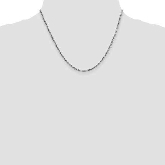 Leslie's 14K White Gold 1.5mm Franco Chain