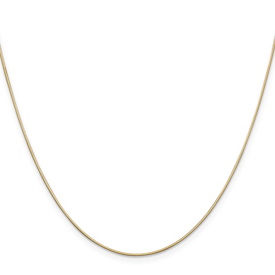 Leslie's 14K Diamond-Cut Octagonal Snake Chain