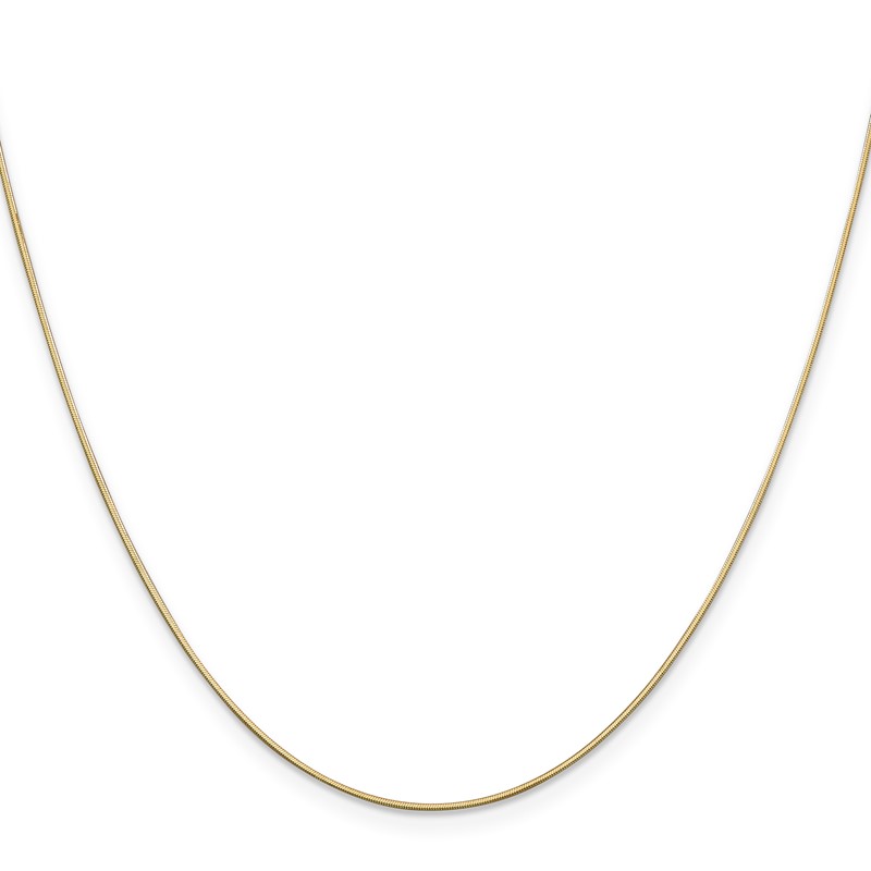 14K .8mm D/C Octagonal Snake Chain