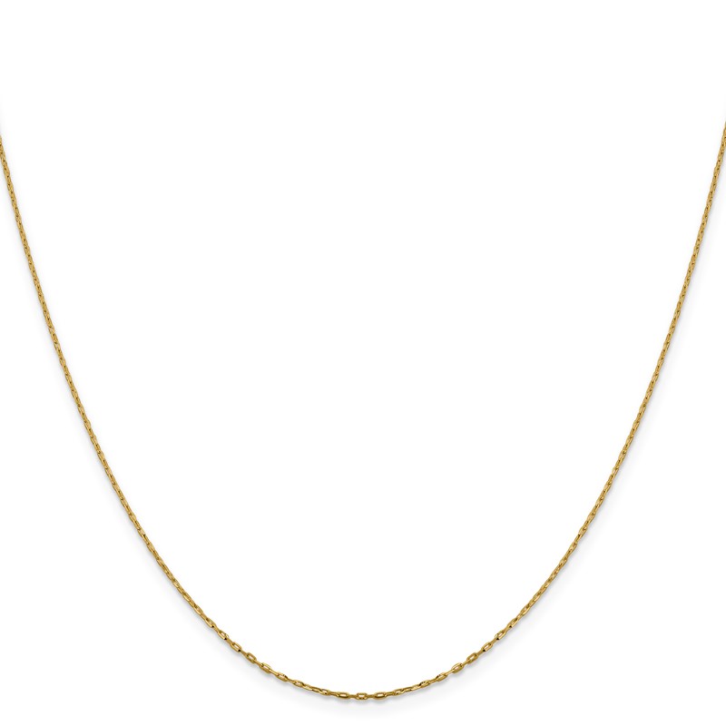 14K 1mm D/C Open Long Link Cable Chain