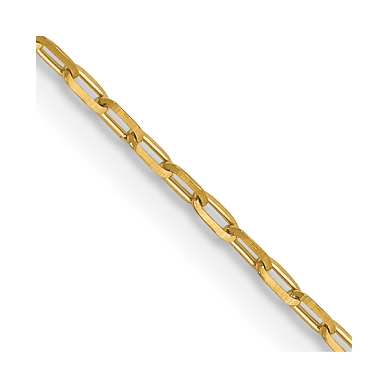14K 1mm D/C Open Long Link Cable Chain