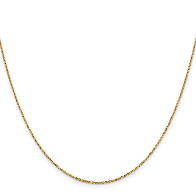 14K 1.15mm D/C Oval Link Chain