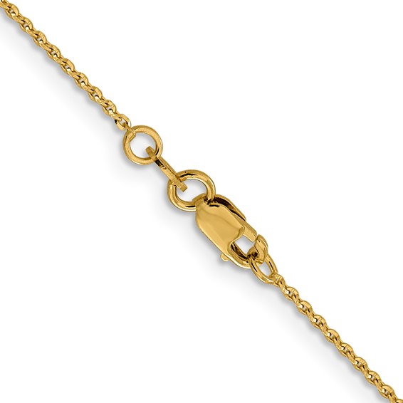 Leslie's 14K 1.15mm D/C Oval Link Chain