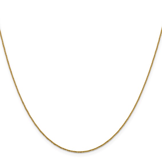 Leslie's 14K .9mm D/C Twisted Box Chain