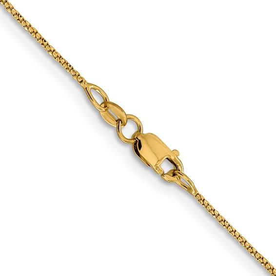 Leslie's 14K .9mm D/C Twisted Box Chain