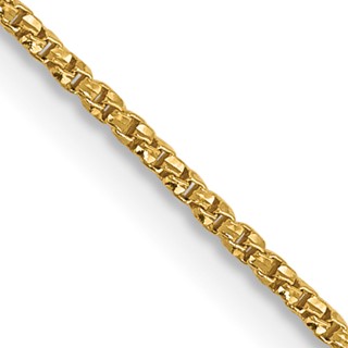 Leslie's 14K .9mm D/C Twisted Box Chain