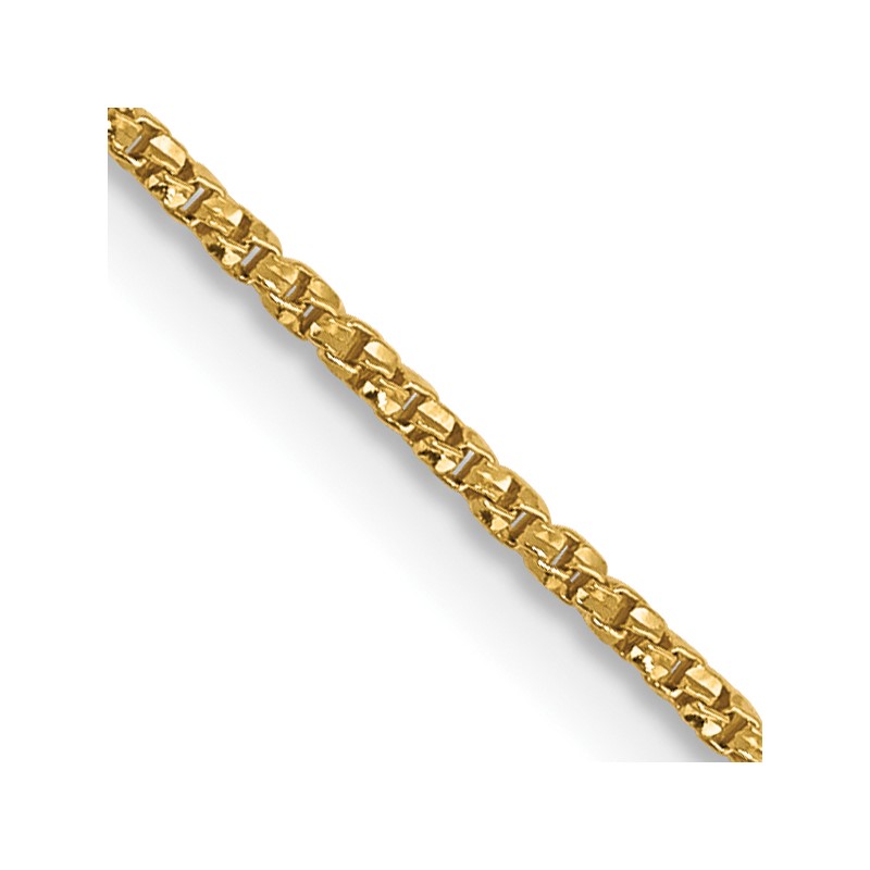 14K .9mm D/C Twisted Box Chain