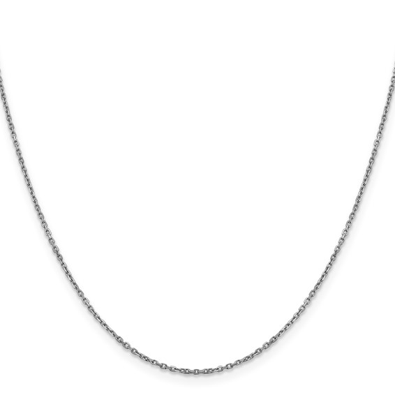 Leslie's 14K White Gold 1.25mm D/C Cable Chain