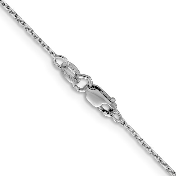 Leslie's 14K White Gold 1.25mm D/C Cable Chain