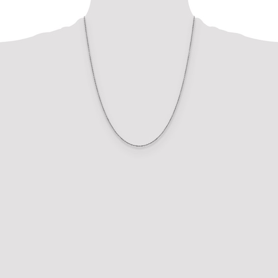 Leslie's 14K White Gold 1.25mm D/C Cable Chain