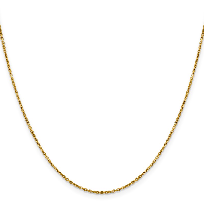 14K 1.25mm D/C Cable Chain