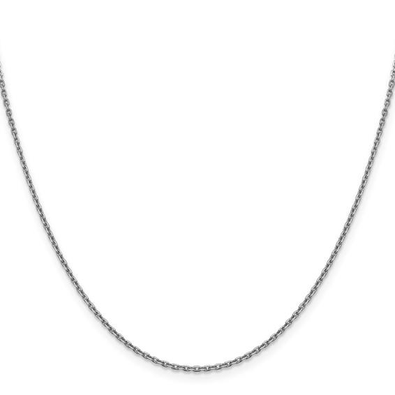 Leslie's 14K White Gold 1.5mm D/C Cable Chain