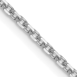 Leslie's 14K White Gold 1.5mm D/C Cable Chain
