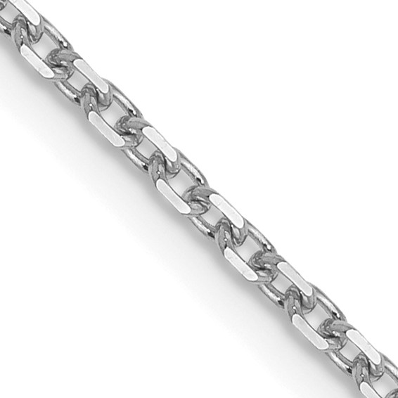 Leslie's 14K White Gold 1.5mm D/C Cable Chain