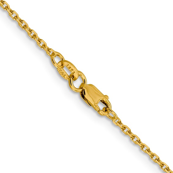 Leslie's 14K 1.5mm D/C Cable Chain