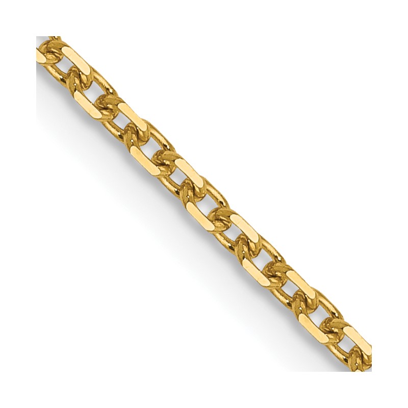 14K 1.5mm D/C Cable Chain