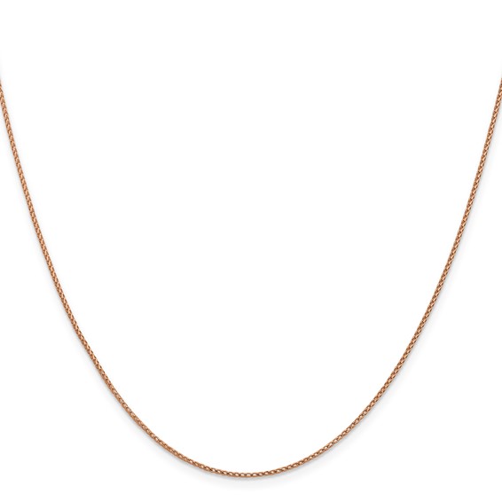 Leslie's 14K Rose Gold 1mm D/C Open Franco Chain