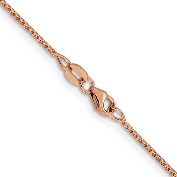 Leslie's 14K Rose Gold 1mm D/C Open Franco Chain