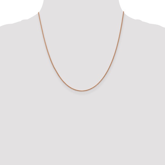 Leslie's 14K Rose Gold 1mm D/C Open Franco Chain