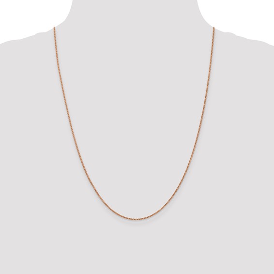 Leslie's 14K Rose Gold 1mm D/C Open Franco Chain