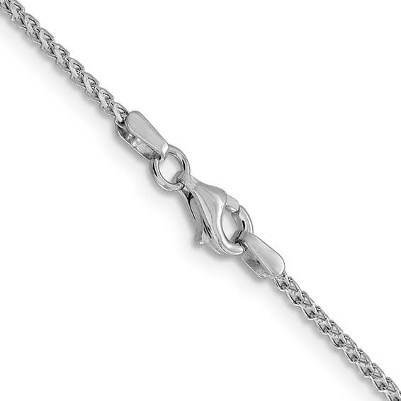 Leslie's 14K White Gold 1.4mm D/C Open Franco Chain