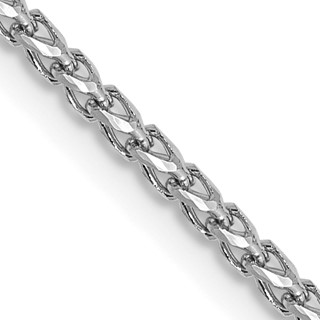 Leslie's 14K White Gold 1.4mm D/C Open Franco Chain