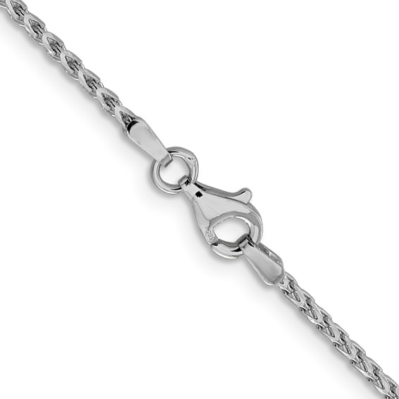Leslie's 14K White Gold 1.6mm D/C Open Franco Chain